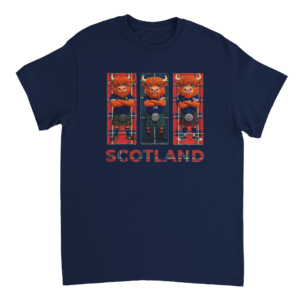 Highland Cow Scottish Football T-Shirt